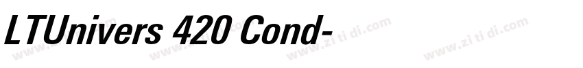 LTUnivers 420 Cond字体转换